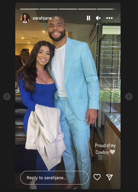 Sarah Jane Ramos (born 18 November 1993, Age 30 years old) is an American businesswoman, model, and Instagram influencer who is best known for being the girlfriend of Dak Prescott, the quarterback of the Dallas Cowboys. . Sarah jane ramos nude
